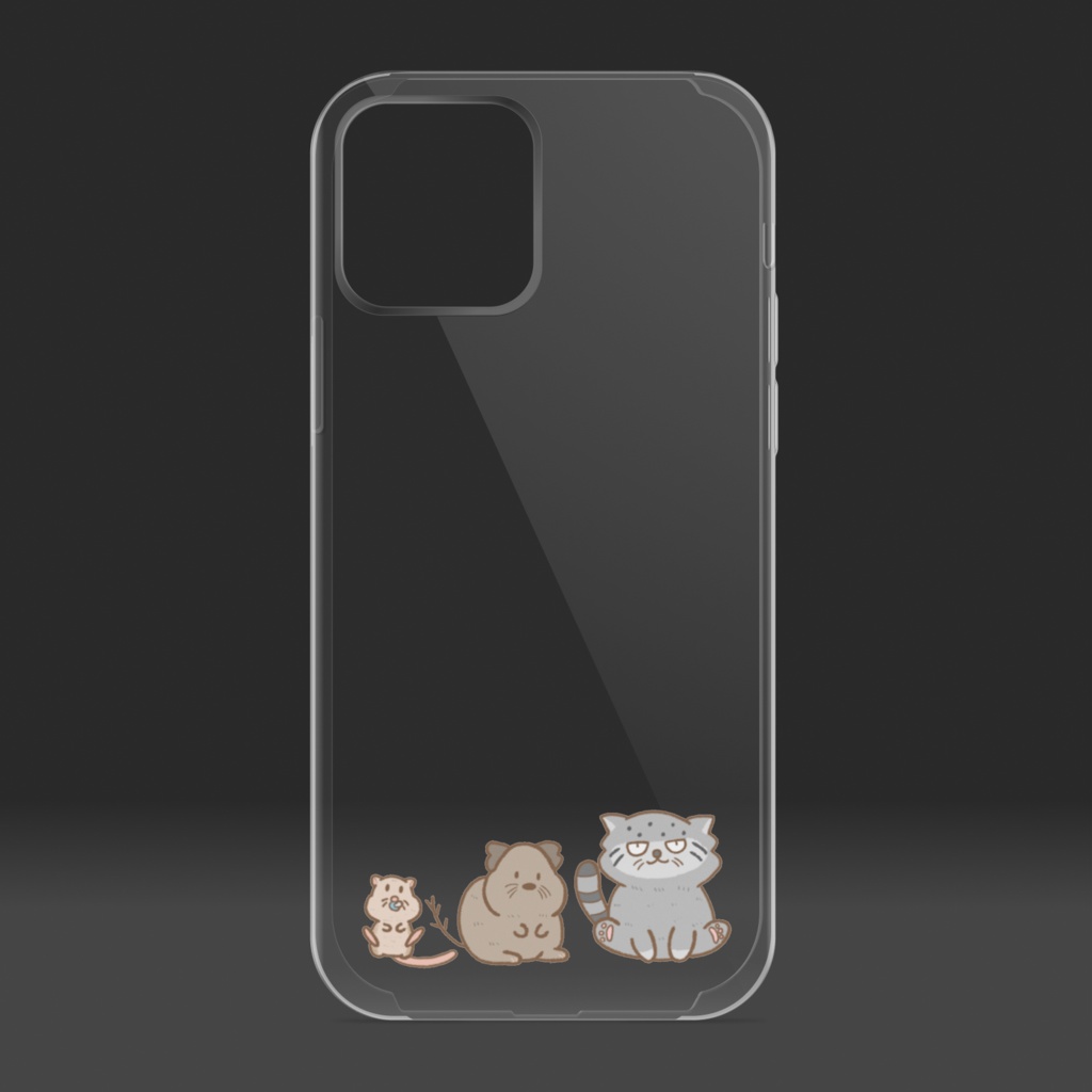 I Phone ケース マヌルネコ デグー オブト