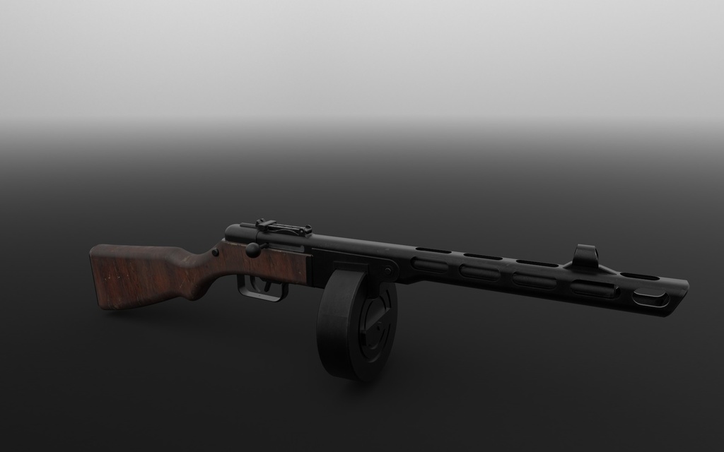 PPsh-41.fbx unityアセット同梱版