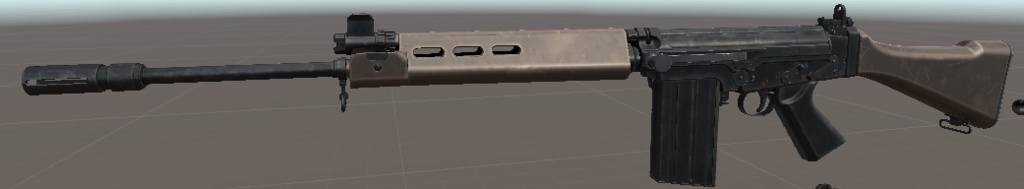FN FAL unityアセット