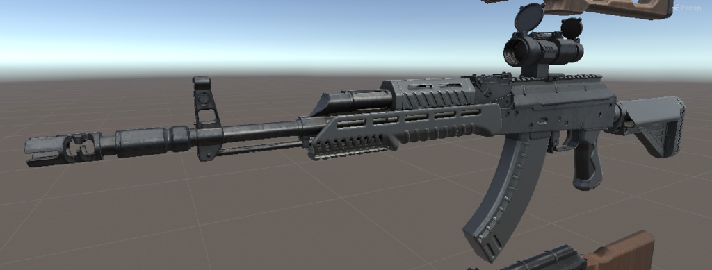 modernize AKM.fbx unityアセット同梱
