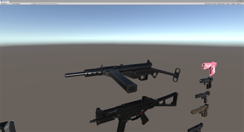 Sten Gun Mk.2 .fbx unityアセット同梱版