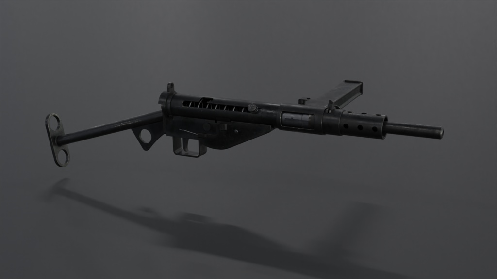 Sten Gun Mk.2 .fbx unityアセット同梱版