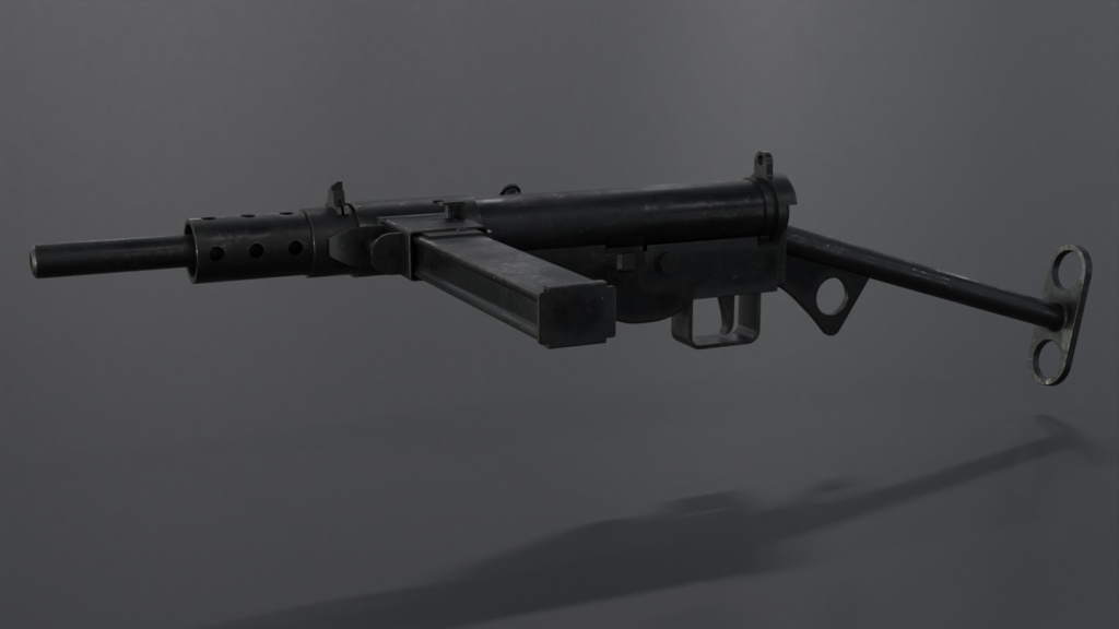 Sten Gun Mk.2 .fbx unityアセット同梱版