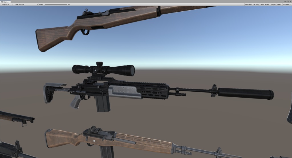 M14 EBR.fbx unityアセット同梱版