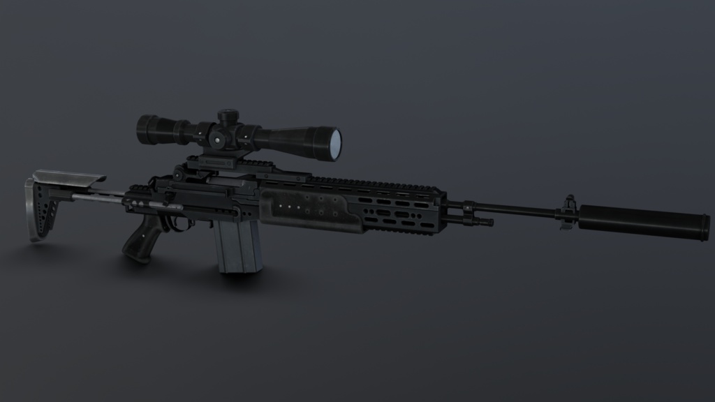 M14 EBR.fbx unityアセット同梱版