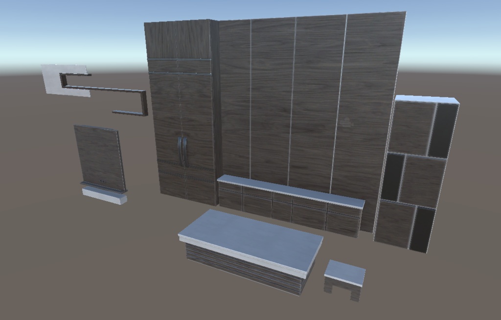 木の部屋セット