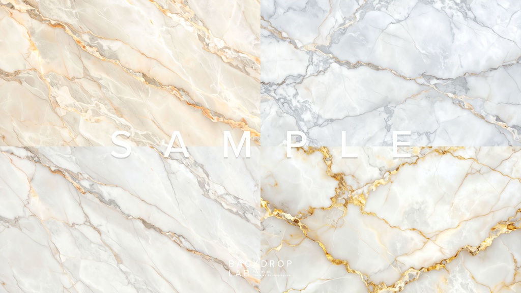 【背景セット】明るく上質な大理石テクスチャ(15枚)