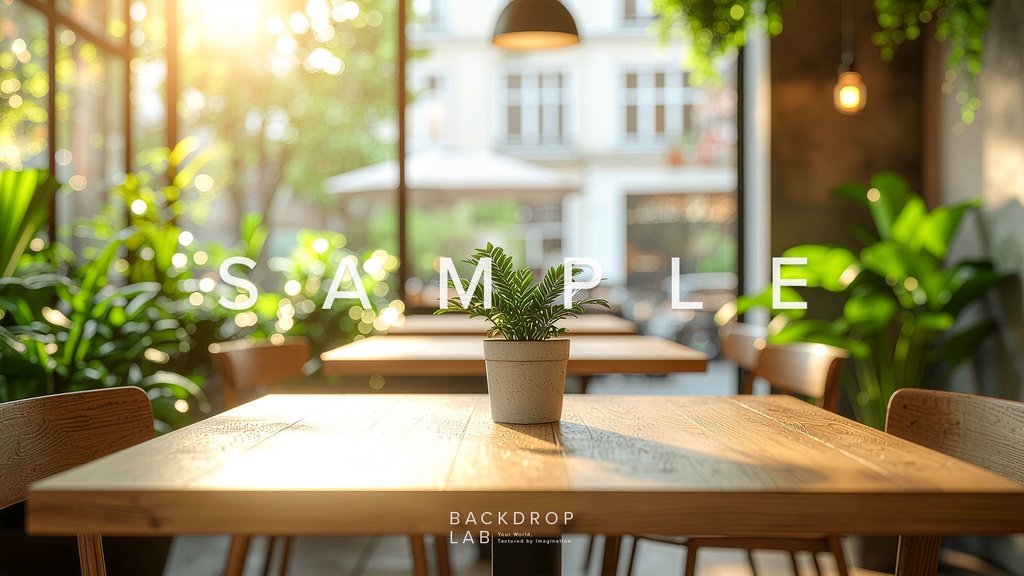 【背景セット】緑に包まれた癒しの空間(8枚)