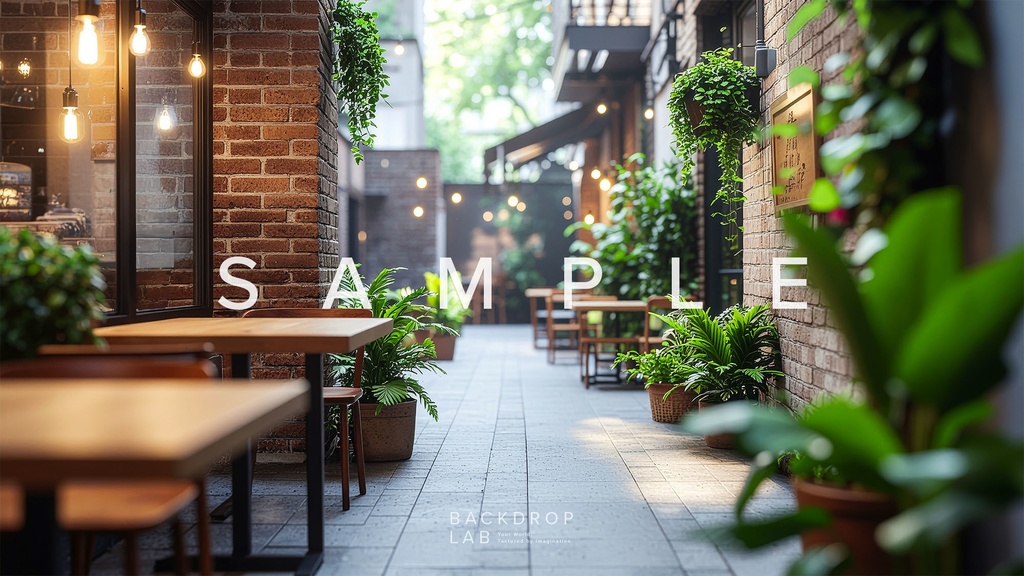 【背景セット】緑に包まれた癒しの空間(8枚)