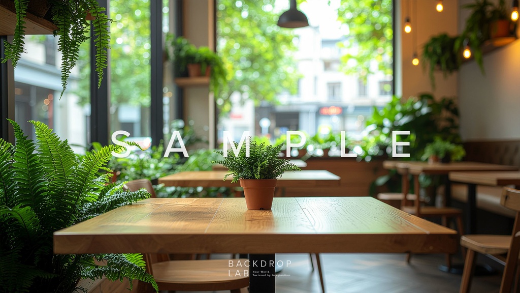 【背景セット】緑に包まれた癒しの空間(8枚)