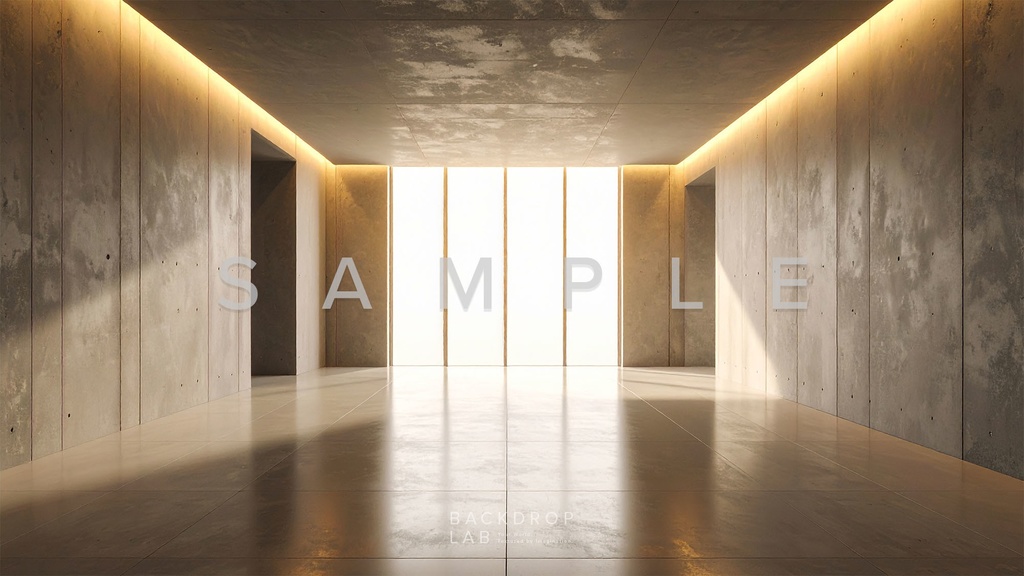 【背景セット】洗練されたコンクリート空間(8枚)