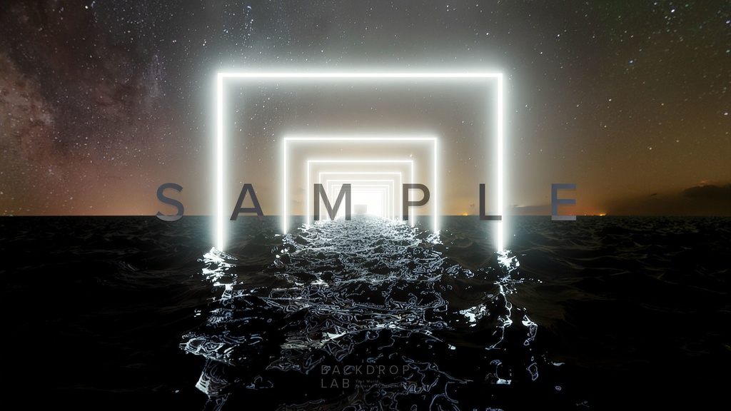 【背景セット】幻想的な光の空間(10枚)