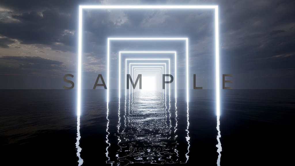 【背景セット】幻想的な光の空間(10枚)