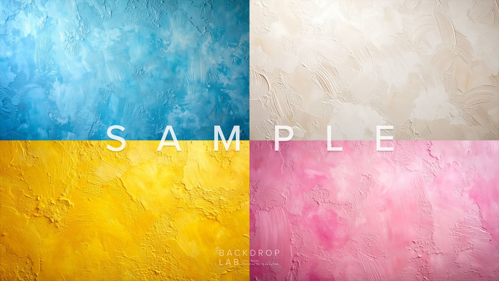 【背景セット】カラフルな塗り壁テクスチャ(15枚)