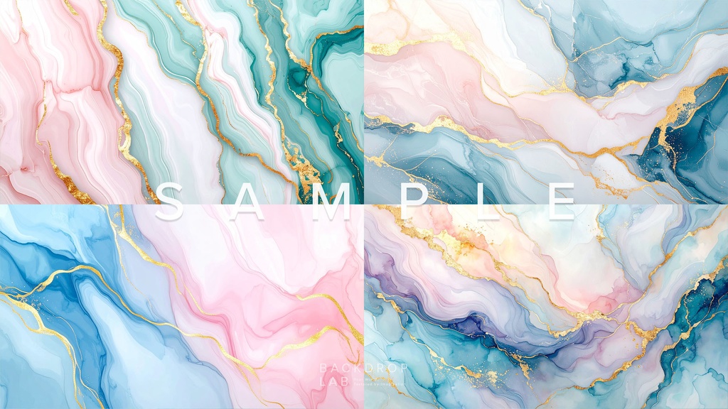【背景セット】上品なパステルマーブルテクスチャ(15枚)