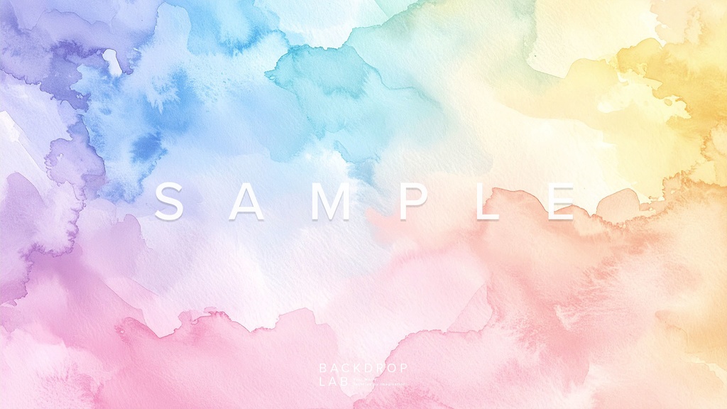 【背景】水彩テクスチャグラフィック(15枚セット)