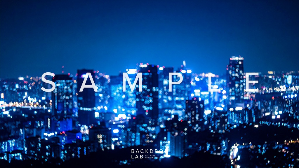 【背景セット】ぼやけた都市の美しい夜景(10枚)