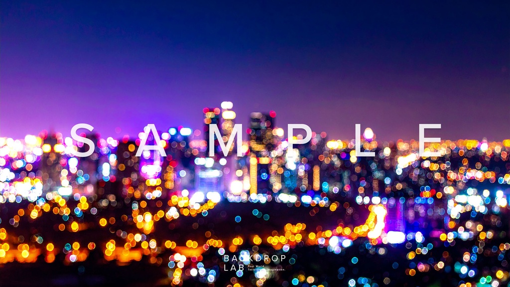 【背景セット】ぼやけた都市の美しい夜景(10枚)