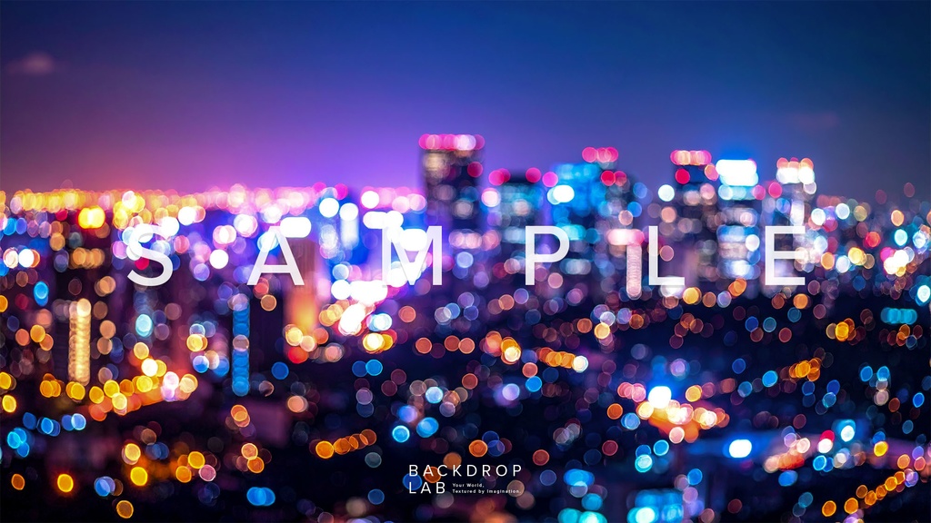 【背景セット】ぼやけた都市の美しい夜景(10枚)