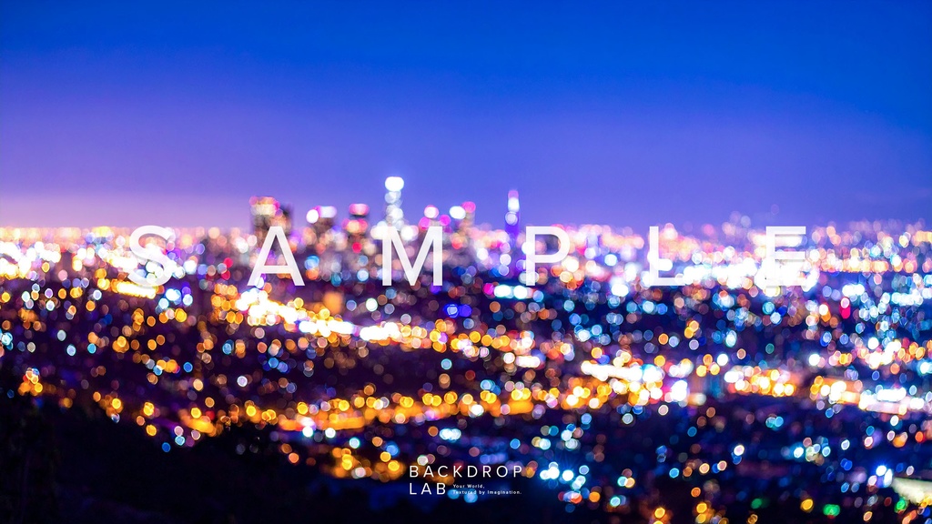 【背景セット】ぼやけた都市の美しい夜景(10枚)