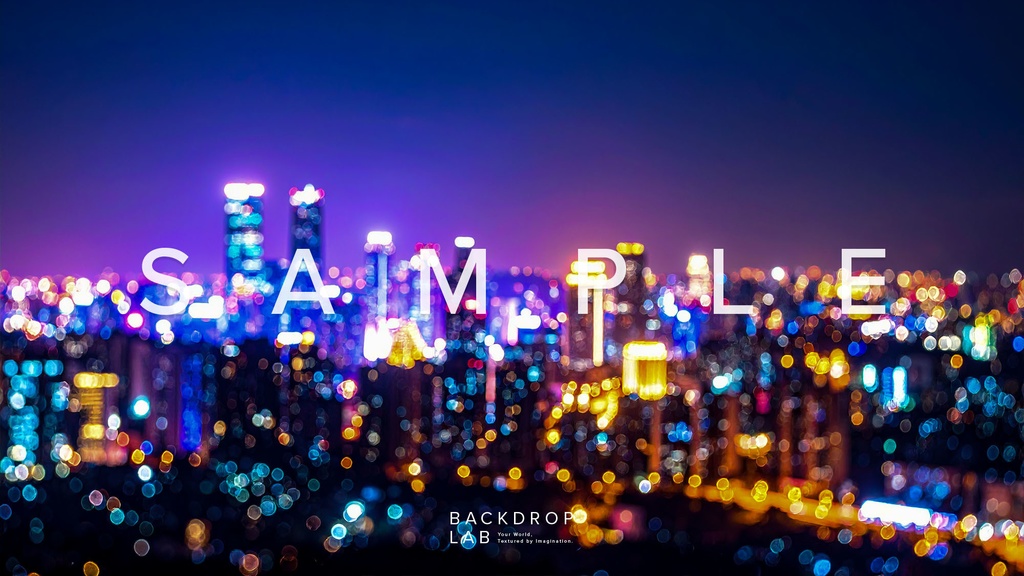 【背景セット】ぼやけた都市の美しい夜景(10枚)