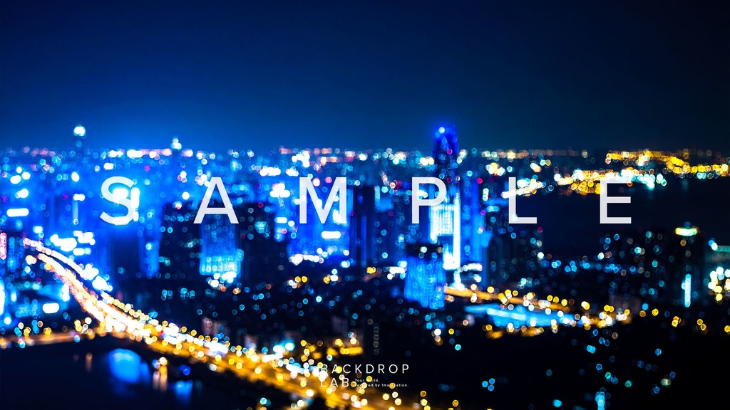 【背景セット】ぼやけた都市の美しい夜景(10枚)