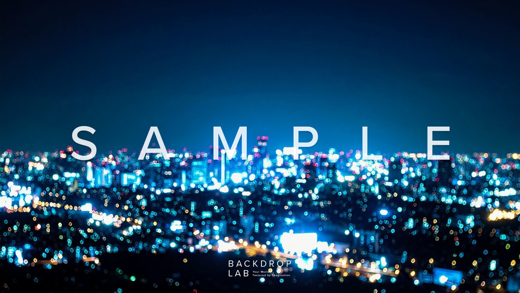 【背景セット】ぼやけた都市の美しい夜景(10枚)