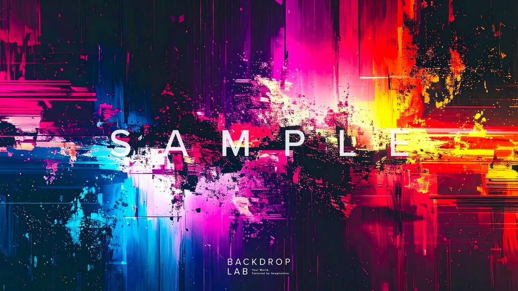 【背景】カラフルなペイントグラフィック(10枚セット)