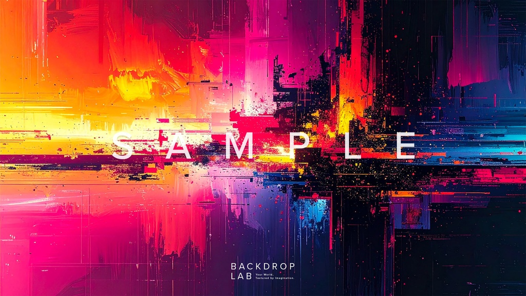 【背景】カラフルなペイントグラフィック(10枚セット)