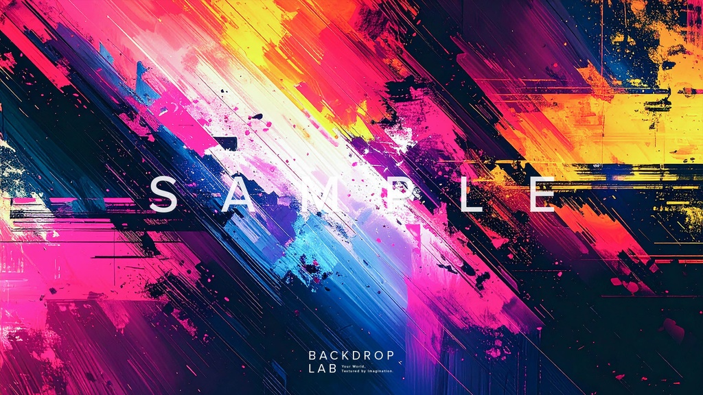 【背景】カラフルなペイントグラフィック(10枚セット)