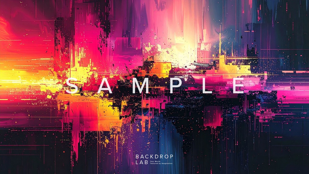 【背景】カラフルなペイントグラフィック(10枚セット)