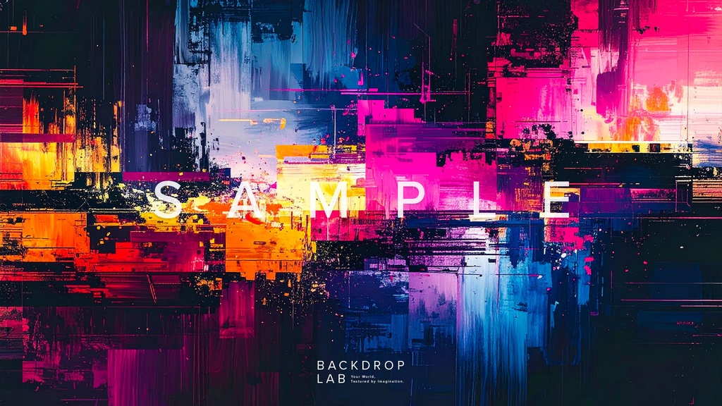 【背景】カラフルなペイントグラフィック(10枚セット)