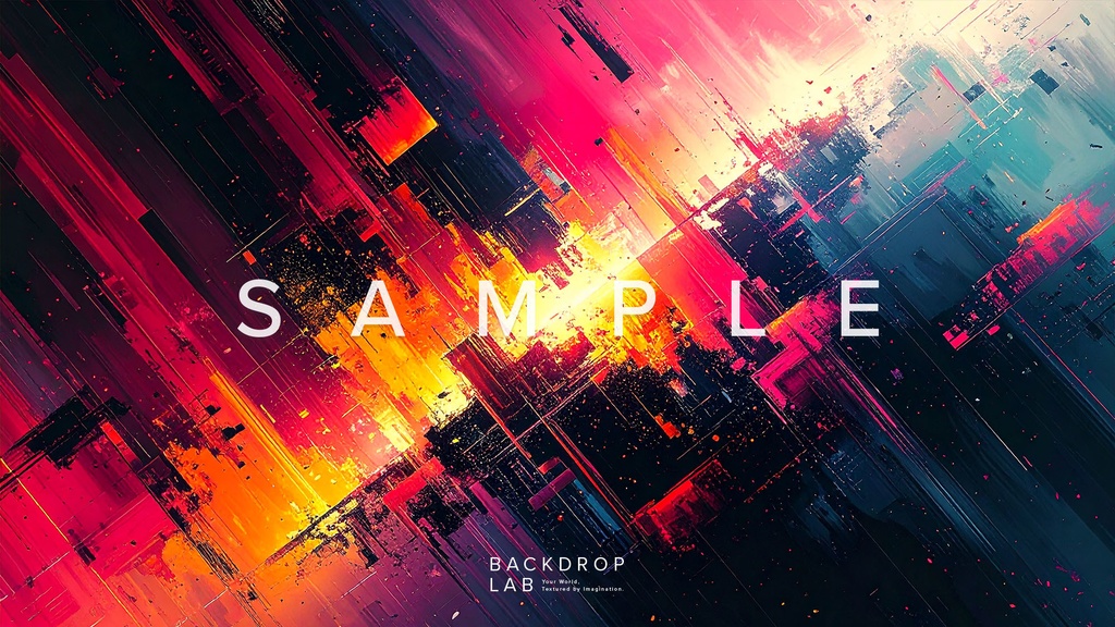 【背景】カラフルなペイントグラフィック(10枚セット)