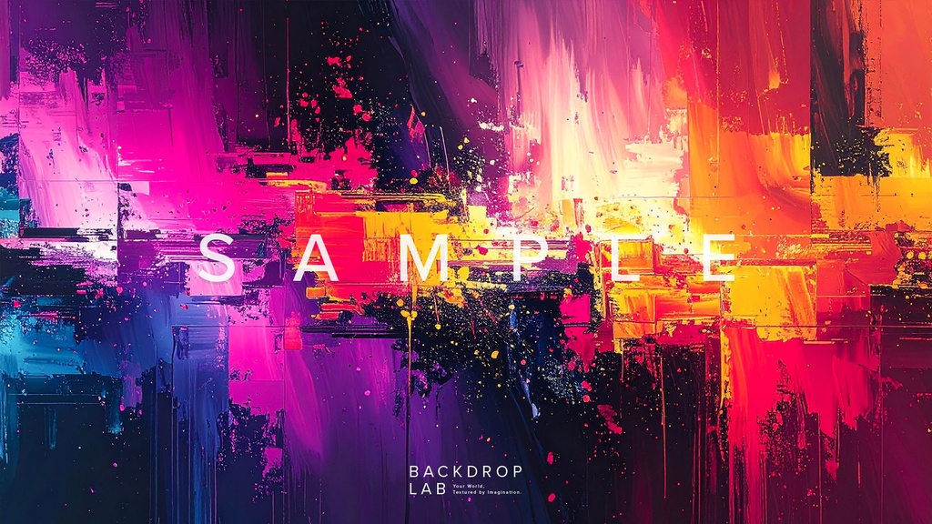 【背景】カラフルなペイントグラフィック(10枚セット)