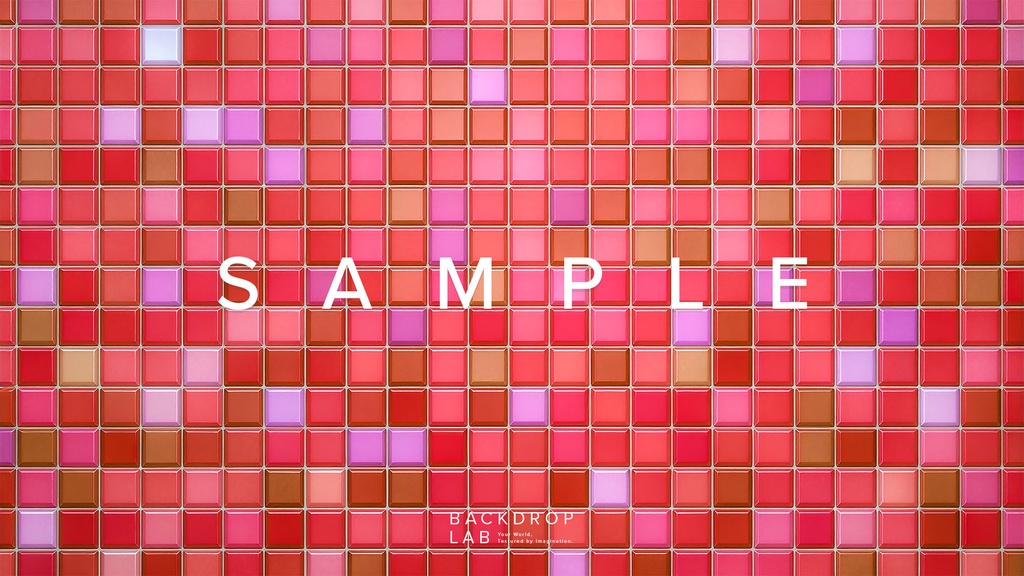 【背景】カラフルなモザイクタイルグラフィック(10枚セット)