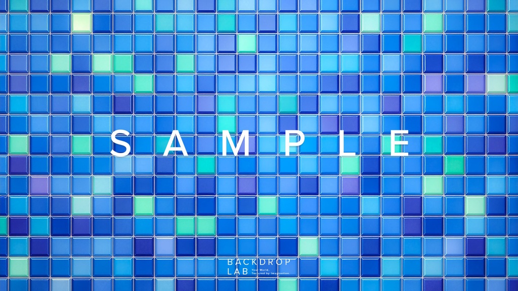 【背景】カラフルなモザイクタイルグラフィック(10枚セット)