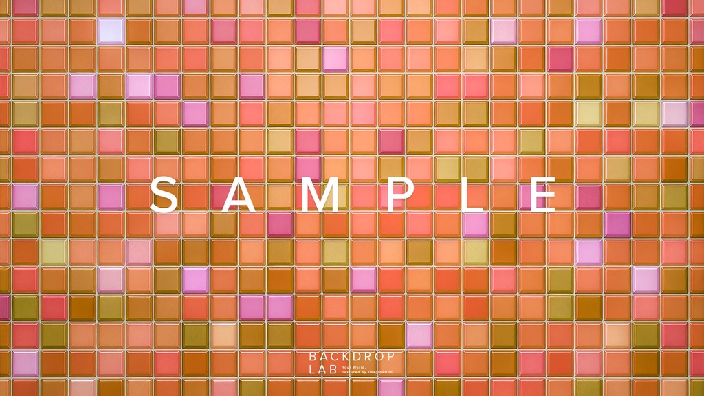 【背景】カラフルなモザイクタイルグラフィック(10枚セット)