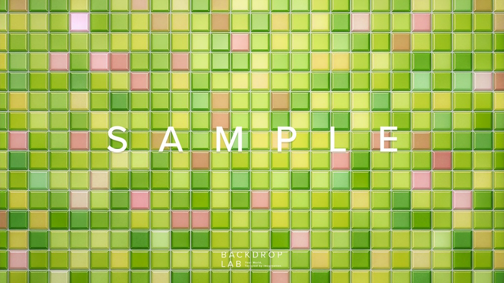 【背景】カラフルなモザイクタイルグラフィック(10枚セット)