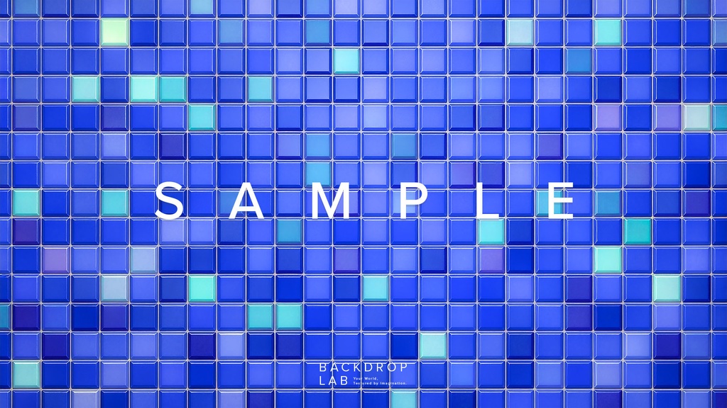 【背景】カラフルなモザイクタイルグラフィック(10枚セット)