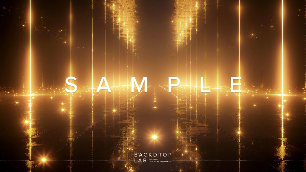 【背景セット】幻想的な金色の光空間(10枚)