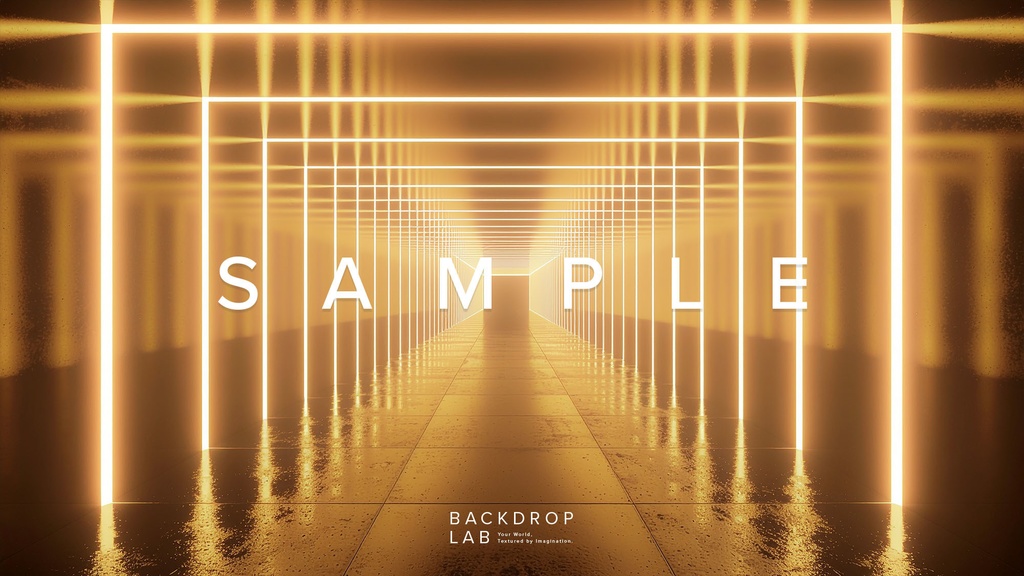 【背景セット】幻想的な金色の光空間(10枚)