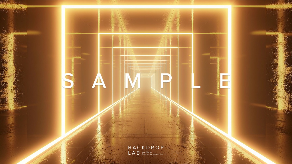 【背景セット】幻想的な金色の光空間(10枚)