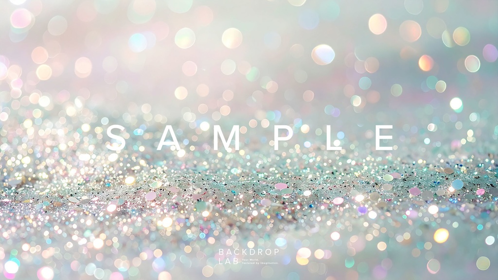 【背景セット】キラキラ光るパステルホログラム(15枚)