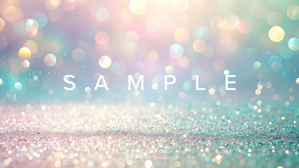 【背景セット】キラキラ光るパステルホログラム(15枚)