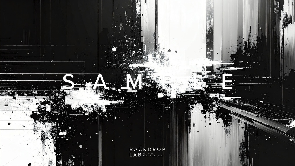 【背景セット】モノクロのペイントグラフィック(10枚)