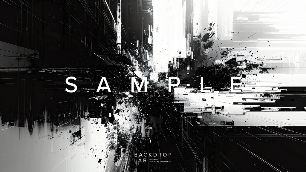 【背景セット】モノクロのペイントグラフィック(10枚)