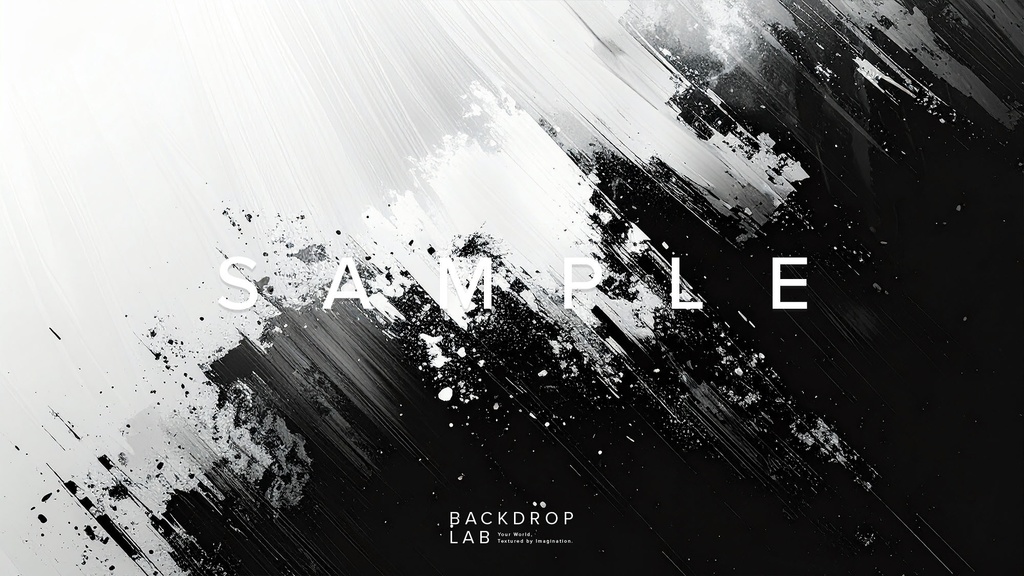 【背景セット】モノクロのペイントグラフィック(10枚)