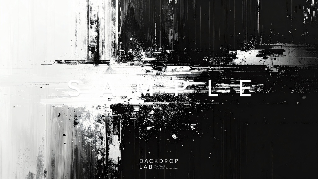 【背景セット】モノクロのペイントグラフィック(10枚)