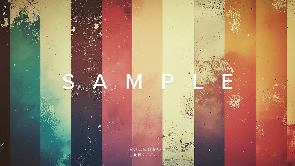 【背景】レトロストライプ グラフィック(15枚セット)