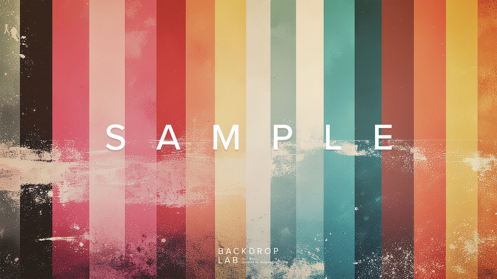 【背景】レトロストライプ グラフィック(15枚セット)